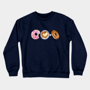 Donuts & Coffee Crewneck Sweatshirt